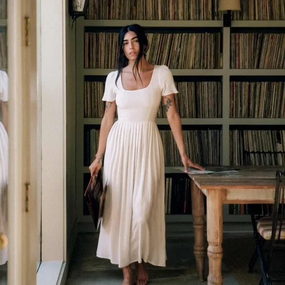 Christy Dawn - The Scarlet Dress - Color Eggshell - Size L - Picture 1 of 14